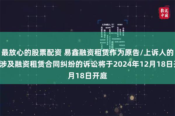 最放心的股票配资 易鑫融资租赁作为原告/上诉人的1起涉及融资租赁合同纠纷的诉讼将于2024年12月18日开庭