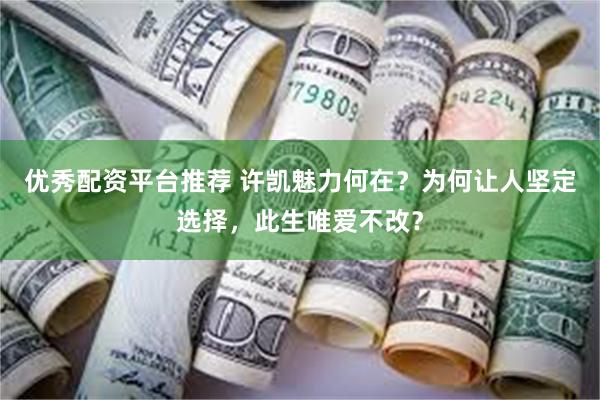 优秀配资平台推荐 许凯魅力何在？为何让人坚定选择，此生唯爱不改？